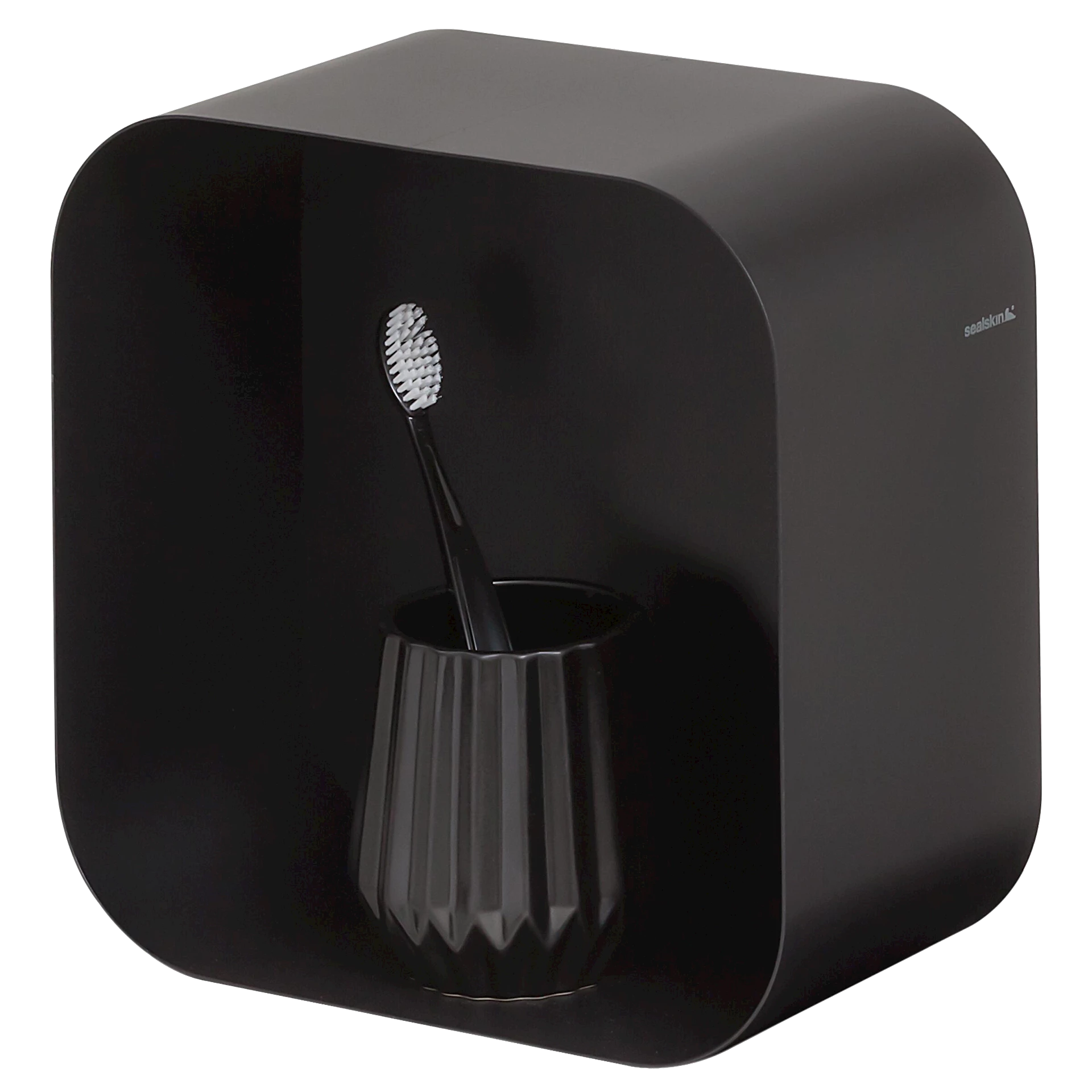 ART2474219 - Sealskin Brix veggboks firkantet, sort matt - 