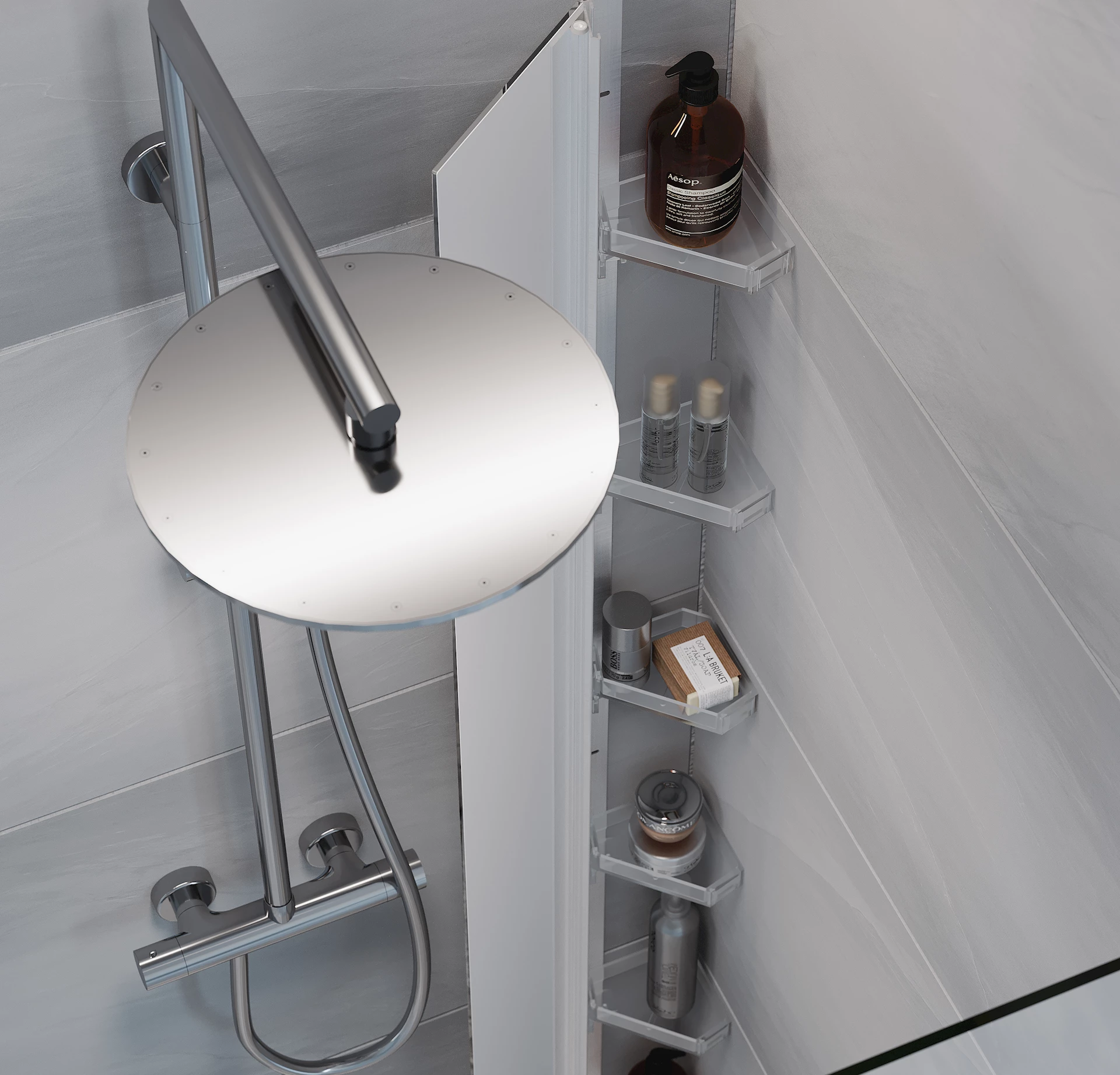 NRF6294249 - Hide dusjhylle, hvit - 