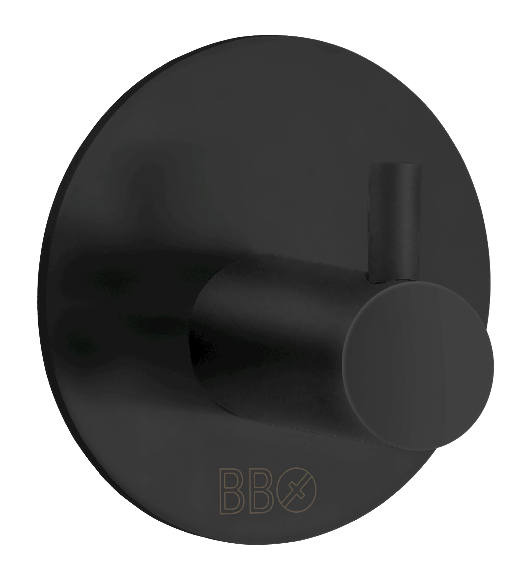 ARTBB1101 - Beslagsboden enkel krok, sort - 