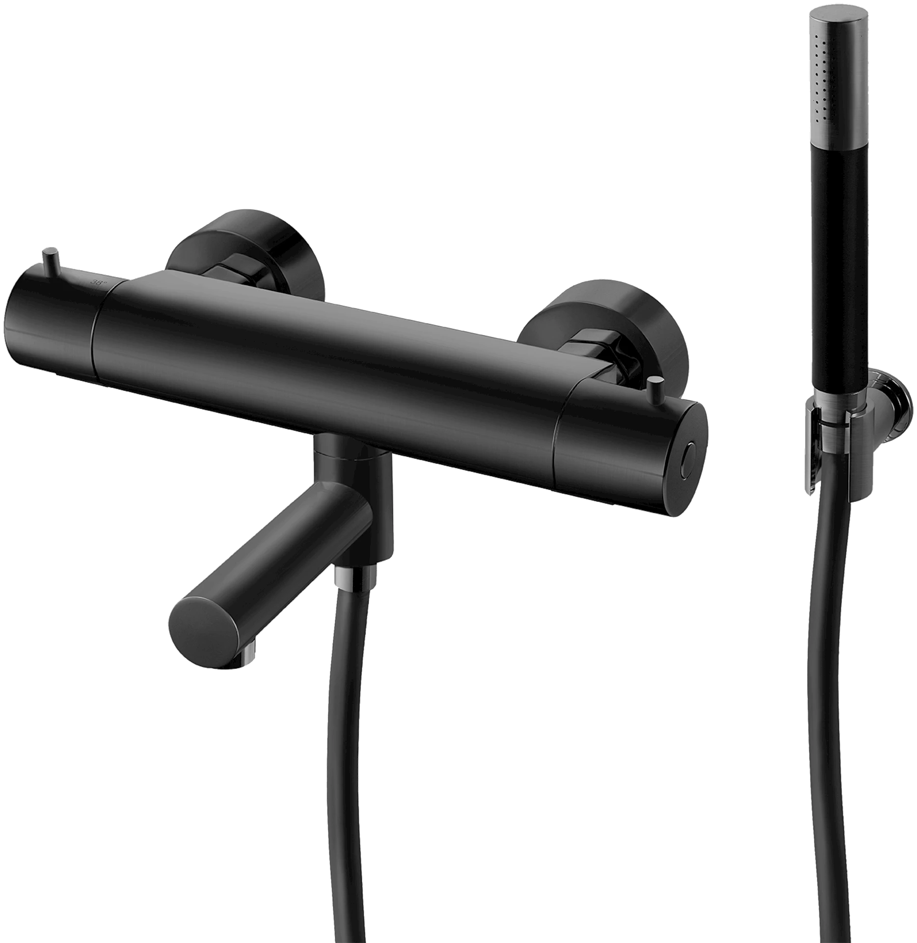 ART9420360 - EVM026 dusj- og badekarbatteri, sort matt - 