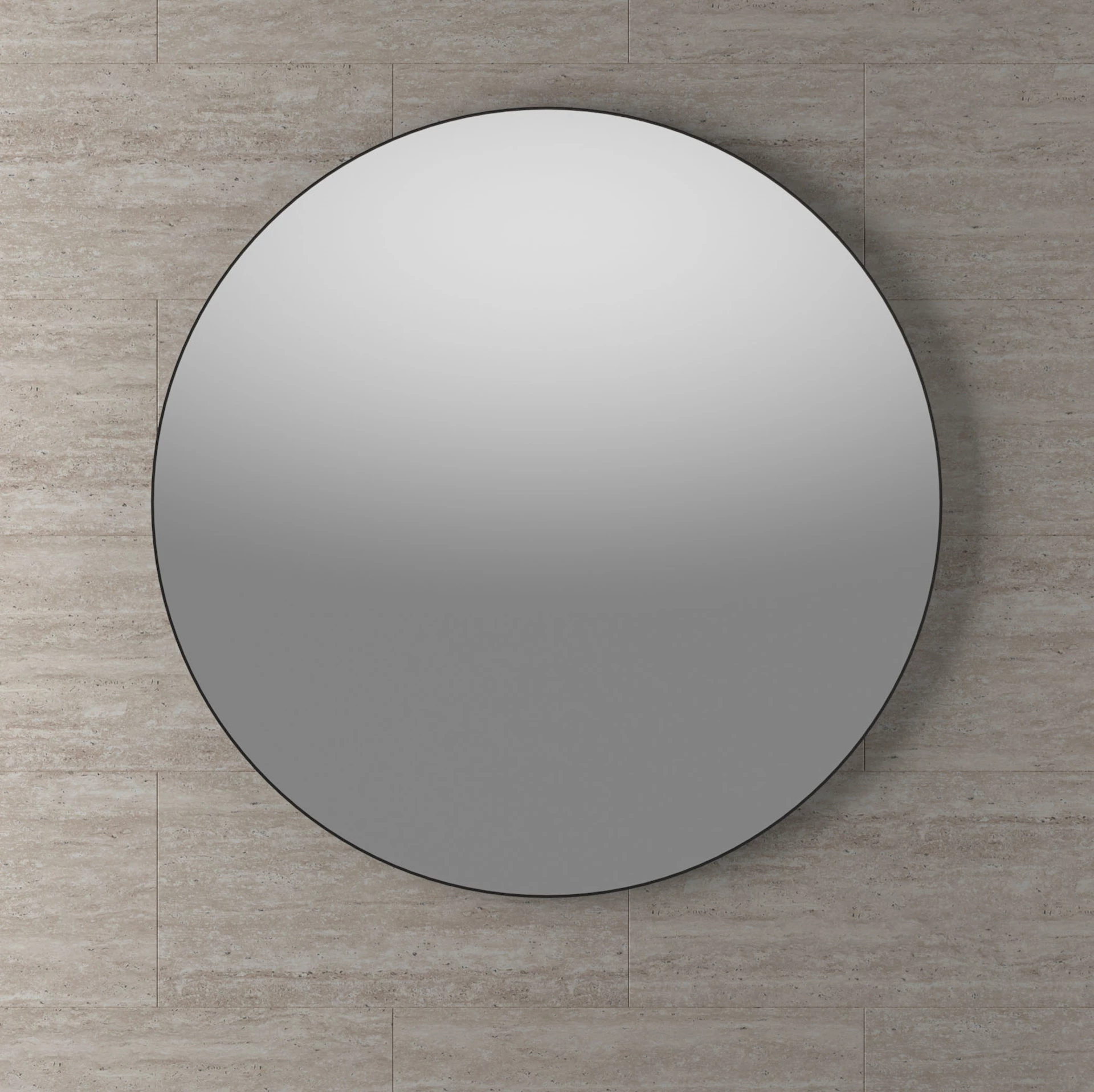 ART210610R - Øyri rundt speil, sort - 